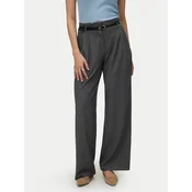 Vero Moda Hlače iz tkanine Tahia 10340300 Siva Wide Leg