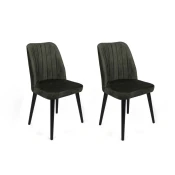 Hanah Home Set trpezarijskih stolica Alfa 432 V2, 2 komada, Zeleni