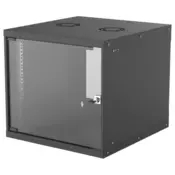 Manhattan Rack kabinet - 19 stenska različica (9U, 560 (D) x 540 (Š) x 487 (V) mm, IP20, Flatpack, črna)