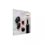 shumee STEKLENA REZALNA DESKA 45x52 VINO