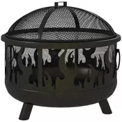 Homestar Ognjišče 615x52 cm Črno