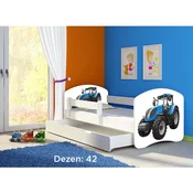 Deciji krevet ACMA II 160x80 F + dusek 6 cm WHITE42