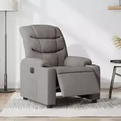 Vidaxl vidaXL Električni naslanjač, taupe, oblazinjenje iz blaga