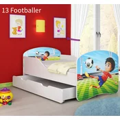 Djecji krevet ACMA s motivom + ladica 160x80 cm 13 Footballer