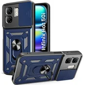 GS Oklepno ohišje za Infinix Hot 50i 4G, CamShield Slide, modro