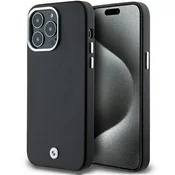 BMW Signature Wrapped Metal MagSafe ovitek za iPhone 15 Pro Max - črn