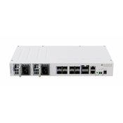 Mikrotik CRS510-8XS-2XQ-IN mrežni prekidac L3 Fast Ethernet (10/100) Podrška za napajanje putem Etherneta (PoE) Bijelo