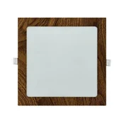 LED ugradno svetlo SQUARE LED/18W/230V 4200K 22x22 cm braon