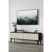 Hanah Home TV komoda Didema 120, 120 cm, antracit / travertin