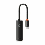 BASEUS pretvornik USB 3.1 TipC-Mrežni UTP Giga črn WKQX000301