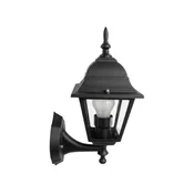 Arte Illumina kvadratna zidna baštenska svetiljka E27, IP44, crna ( 154-55101 )