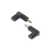 INF 2-Pack Type-C Female to DC 20V Angled PD Trigger Adapter, 100W, (5000291487)