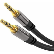 PremiumCord HQ zaščiten kabel stereo Jack 3,5 mm - Jack 3,5 mm M/M 1,5 m