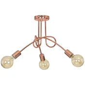 GH Moderna viseča svetilka Edison LOFT bakrena 3x60W