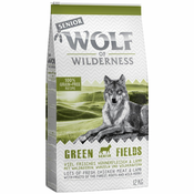 12 kg Wolf of Wilderness Senior Green Fields-Jagnjetina za pse