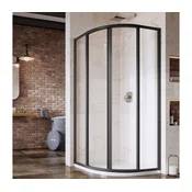 Ravak 3114O302Z1 - Štiridelna kvadrantna tuš kabina SUPERNOVA 80x80 cm črna