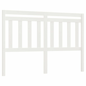 Uzglavlje za krevet bijelo 140 x 4 x 100 cm od masivne borovine