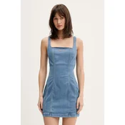 Guess Jeans obleka z lyocellom