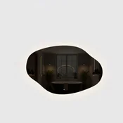 Bic Nepravilno LED ogledalo Artemida PO MERI BREZ OKVIRJA, polirano 74X47