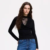 Reserved - Bluza s cipkastim umetkom