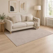 vidaXL Preproga IZA Bež 120 x 170 cm 100% poliester Nizek flor