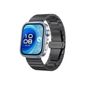 INF Združljiv s Huawei FIT4 Pro: Eleganten jekleni pašček za Huawei Watch FIT4 TitaniumGrey, (5000079724)