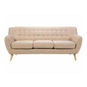 Kavč Berwyn 1809 (Beige) Svetlo rjava, 182x83x76cm, Blago, Noge: Les