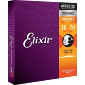 Elixir 11306 Nanoweb 16-70 Žice za akusticnu gitaru (Kao novo)