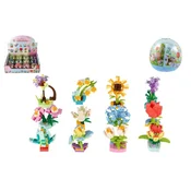 Teddies Plastični mini cvetovi 6 cm mešanica vrst v krogli