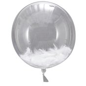 ginger ray® veliki baloni s perjem white feather