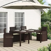 vidaXL vidaXL Sedežne blazine 4 pcs Krem 47 x 36 x 2 cm Poliester, (5000232300)