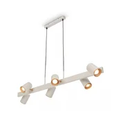 Briloner 4058064 - Luster na sajli ERA 6xGU10/10W/230V krem boje