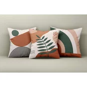 Aberto Design Set dekorativnih jastucnica Asr_plw25-54, 43x43 cm, 3 komada, Šarena