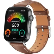 GS Usnjen pašček za Huawei Watch Fit 4 / 4 Pro / 3, rjav