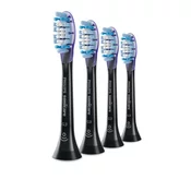 Philips Philips 4-pak standardnih soničnih ščetk, črne, mehak ščetin, pametna prepoznava ščetk, zamenljive glave