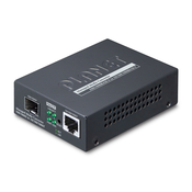 Planet GT-915A 1-Port 10/100/1000T + 1-Port 100/1000X SFP Managed Media Converter (IPv4/IPv6 Dual stack management, supports TLSv1.2/SSHv2/SNMPv3 Cybersecurity features, TS-1000/802.3ah OAM, LFP, 802.