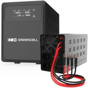 Green Cell UPSLPPC1000 Brezprekinitveni napajalni sistem AVR UPS 1500VA 1000W PowerCore 12 VDC z LCD zaslonom