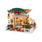 2Kids Toys - Miniaturna hiša Božič cake shop 2xAAA