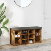 Klupa za cipele staro drvo 102x32x50 cm izradeno drvo