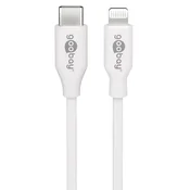 Goobay USB-C na Apple (Lightning) 0,5m 87W beli napajalni in sync MFi kabel
