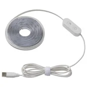 KABBLEKA LED svetlobni trak z USB, prilagodljiva barva, 3 m