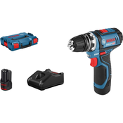 BOSCH Bosch Professional GSR 12V-15 FlexiClick 06019F6001 akumulatorski vrtalni vijačnik  12 V 2 Ah Li-Ion vklj. 2 akumulatorja\, vklj.  kovček, (21513426)