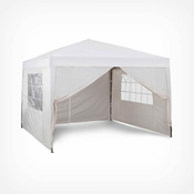 VonHaus Pop Up pavilion 3 x 3m Ivory with weights