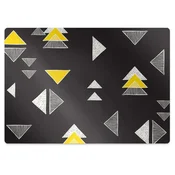 Decormat Podloga za stol Drawed triangles 120x90 cm 15 cm