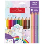 BARVE LESA  18BARVA  PLUS 6BARV LESENIH PASTEL UNICORN FABER CASTELL 111221 BLISTER