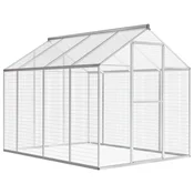 Vidaxl Zunanja ptičja kletka aluminij