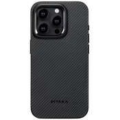 Pitaka MagEZ Pro 4 600D case, black/grey twill - iPhone 15 Pro Max (KI1501PMPA)