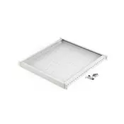 1U adjustable shelf 19, depth 500-900 mm, load capacity 100 kg, mounting at 4 points, screws included, grey (RAL 7035)