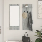 Vješalica za kapute na zidu Zidne Siva Sonoma 70 x 10 x 90 cm