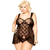 Erotično perilo Bela majica za večje velikosti - Bianca Soft Line 1818 XL